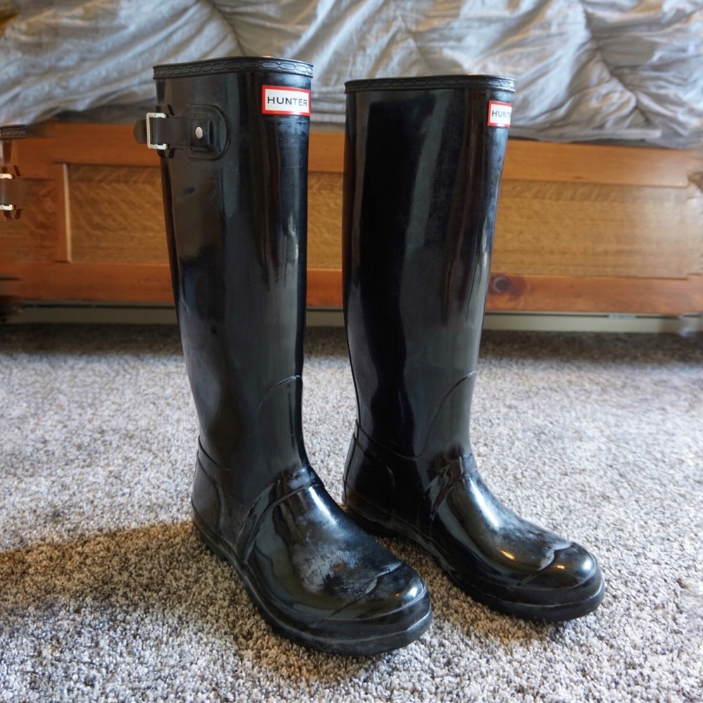 Original Gloss Hunter Boot, Black
